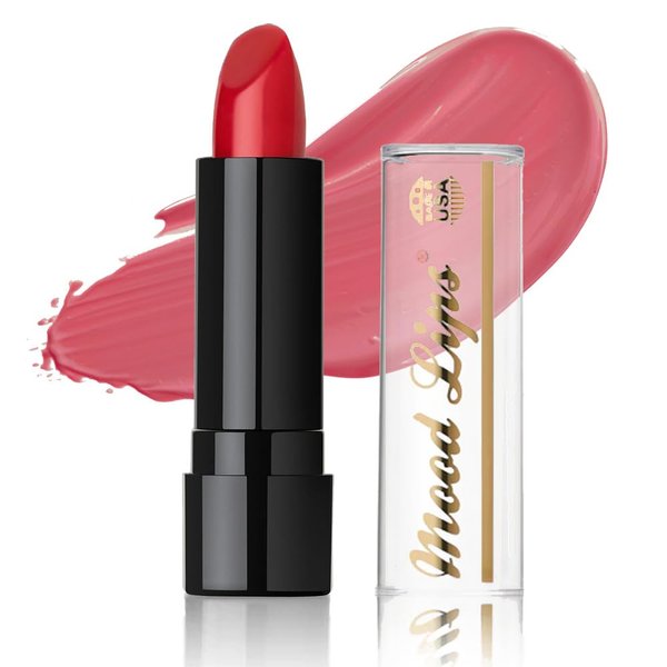 Mood Lips Color Changing Lipstick | Long Lasting 12 Hour Wear | Aloe Vera Moisturizing & Hydrating | Made in USA | Red