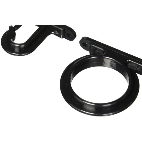 DU-BRO Fishing Rod Holders, Storage Rack for Boat, Garage, Truck or Cabin, Width 2 5/8”, Black