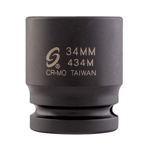 Sunex 434m 3/4-Inch Drive 34-Mm Impact Socket