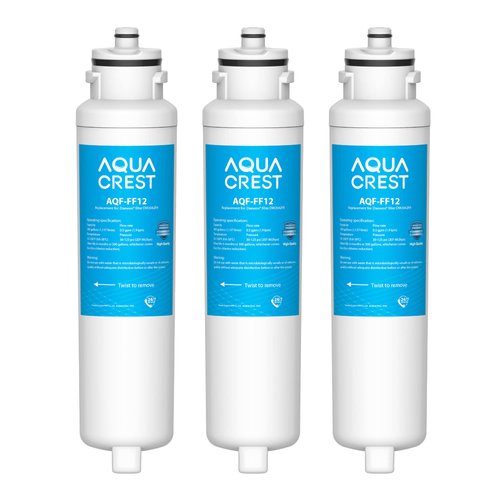 AQUA CREST DW2042FR-09 Refrigerator Water Filter, Replacement for Daewoo DW2042FR, Kenmore 46-9130, DW2042FR-09, Aqua Crystal DW2042F-09, FRN-Y22D2V, FRN-Y22D2W, 3 Pack