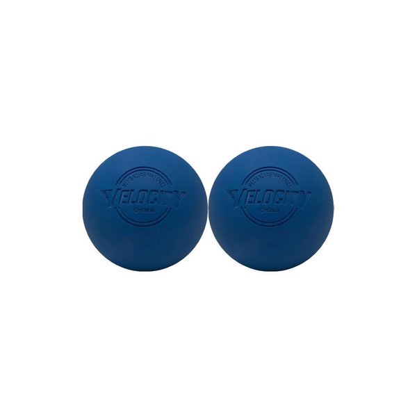Velocity Massage Lacrosse Ball for Muscle Knots, Myofascial Release, Yoga & Trigger Point Therapy - Firm Rubber Scientifically Designed for Durability and Reliability - Royal Blue, 2 Balls