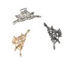 Spider Web Hair Claw,3PCS Unique Hair Clips,Halloween Hair Claw Clips,Nonslip Claw Clip,Retro Spider Web Shark Clip,Metal Hair Claw for Women