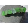 Surf Tumbled Sea Glass French Barrette Hair Clip in Shades of Green