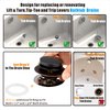 Artiwell Universal Tip Toe Bath Drain Stopper and Cover, Bathtub Drain Stopper, Replaces Lift and Turn, Tip-Toe and Trip Lever drains for Tub, EZ Installation and Clearing (Oil Rubbed Bronze)