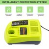 TREE.NB P117 12V 14.4V 18V Battery Charger Replacement for Ryobi Charger ONE+ P117 P118 P119 Lithium-Ion NiCd NiMh Battery P100 P101 P102 P103 P105 P107 P108 BPL-1815
