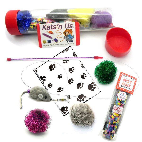 Mouse Teaser Wand Cat Toy Kit