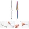 Beavorty 2Pcs Nail Shaping Clips Nail Art Fixing Clips Nail Pinching Tweezers Manicure Shaping Clips