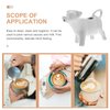 YARDWE Ceramic Creamer Jugs Milk Jug Cup Cute Cow Animal Shape Sauce Pitcher Milk Creamer Coffee Syrup Jar Server Dipping Bowls 40ML