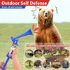 Handheld Air Horn, Super Loud Noisemakers Bear Horn Self Defense Reusable Air Pump Horns Sports and Marine Signal Safety Alarm Horn for Boating, Sports Events, Graduation, Birthday Parties