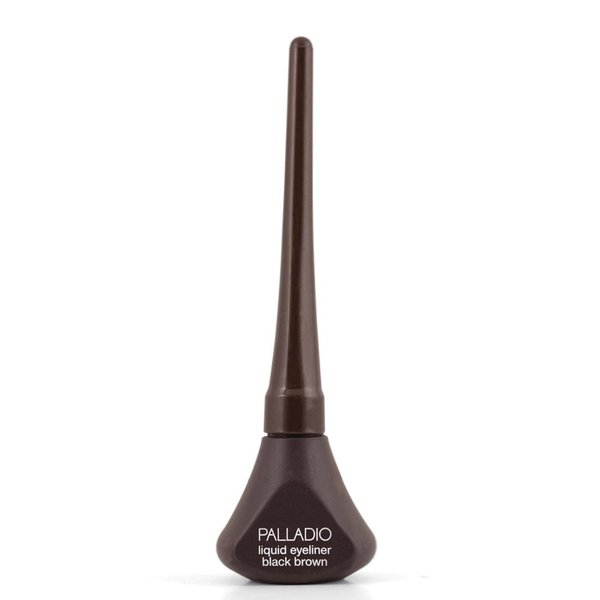 Palladio Liquid Eyeliner, Highly Pigmented and Waterproof Eyeliner, For Intense Eye Definition, Smear-proof Eyeliner Liquid, Includes Easy Grip Wand and Felt Tip Eyeliner Applicator, Black Brown