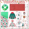 UPINS 14 Pcs Christmas Elf Doll Accessories Set with Christmas Sleeping Bag Top Pants Apron and Chef Hat Scarf Glasses Swimming Circle Christmas Elf Hammock Xmas Accessory for Doll Decorations