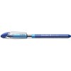 Schneider Slider Basic XB (Extra Broad) Ballpoint Pen, 1.4 mm, Transparent Barrel, Blue Ink, Box of 10 Pens (151203)