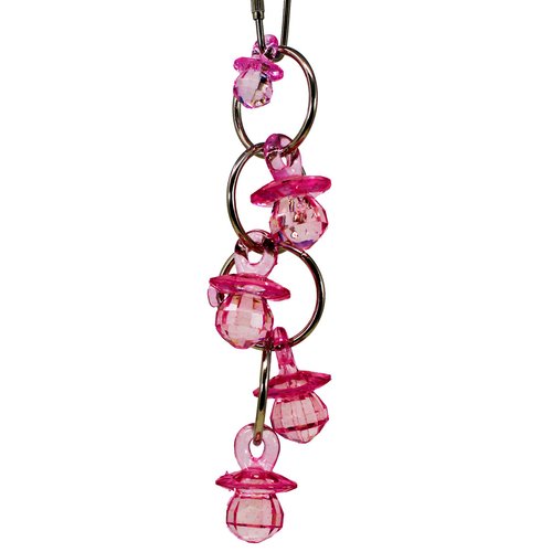 Bonka Bird Toys 1745 Chandelier Bird Toy Parrot cage Toys Cages African Grey Conure Cockatiel. Quality Product Hand Made in The USA. (Pink)