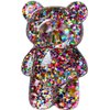 1Pc Multicolor Mobile Phone Finger Holder Mobile Phone Cartoon Foldable Epoxy Sequins 3D Cute Bear Shaped Phone Grip Tok Folding Bracket for Desktop Mobile Phone Cell Phones and Accessories