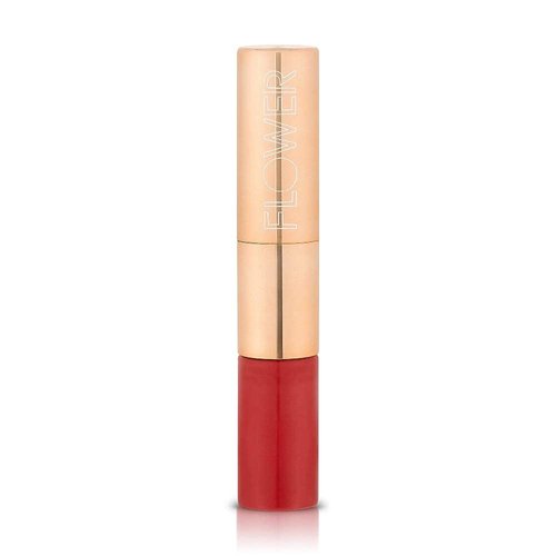 FLOWER BEAUTY Mix N Matte Lip Duo - Matching Full Coverage Matte Lipstick & High Shine Lip Gloss Duo (Red Velvet)
