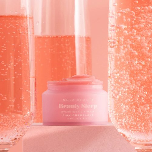 NCLA - Beauty Sleep Overnight Lip Mask | Vegan, Cruelty-Free, Clean Skincare (Pink Champagne)