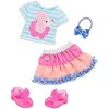 Glitter Girls – Poodle Cuddles Fashion Outfit with Hair Bow – 14-inch Doll Clothes and Accessories for Kids Ages 3 and Up – Children’s Toys