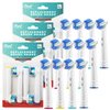 Replacement Brush Heads for Oral B- Professional Flossing Toothbrushes Compatible with Oralb Braun Electric Toothbrush- Pack of 12 - Fits The Oral-B 7000, Pro 1000, Action, & More
