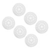 50pcs Eyelash Glue Pallet Disposable Eyelash Glue Holder Transparent Plastic Eye Lash Extension Glue Stand Pad 4.8cm