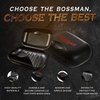 Bossman Travel Soap Container - Bar Soap Holder Box - Travel Soap Saver Case - Men's Traveling Size Toiletries (Black)