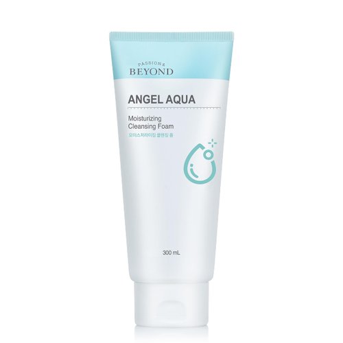 ECO BEYOND Angel Aqua (Cleansing Foam, 10.1fl oz) - Vegan Formula Korean Skin Care. Gentle Hydrating Face Wash, Coconut, Hyaluronic Acid