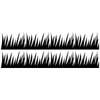 VWAQ Grass Border Wall Decal - Kids Room Nursery Decor Vinyl Stickers - GBWD (10"H X 112"W, Black)