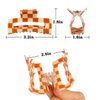 6 Pack Checkered Hair Claw Clips,3.1", Multicolored Square Medium Hair Clips, Non-Slip Claw Clips Hair Styling Accessories with Strong Hold for Women Girls Long Short Thin Hair