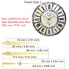 TIKROUND Youngtown 12888 Snap in Type 4.5mm Hour Shaft Length Continuous Sweep Non Threaded Quartz Clock Movement 8mm Total Shaft Length (A Hands).