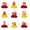 9 Pcs Firetruck Birthday Decorations Fire Hydrant Centerpiece Firefighter Birthday Party Decorations Fire Truck Party Favors Fire Truck Birthday Party Supplies