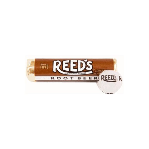 Reeds Classic Hard Candy Rolls - Root Beer Pack of 24