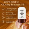 Body Shimmer Oil – Liquid Highlighter for Glowing Skin, Waterproof & Long-Lasting Body Makeup for Face, Arms, Legs & Shoulders, Bronze Illuminating Glow Lotion, 1.6 Fl Oz (04#/ Rich Bronze Glow, 50ml)