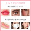 6Colors Peach Lip Tint Stain Set,Water Lip Tint Lip Stain Korean Lip Gloss Long Lasting,Plumping Mini Liquid Lipstick Natural Lip Tint,Multi-Use Lip & Cheek Tint,Non-sticky,Lightweight,Vivid Color