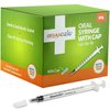 1ml Syringe with Cap (100 Pack) | Oral Dispenser Without Needle, Luer Slip Tip, | Individually Wrapped Medicine Dropper for Infants & Pets