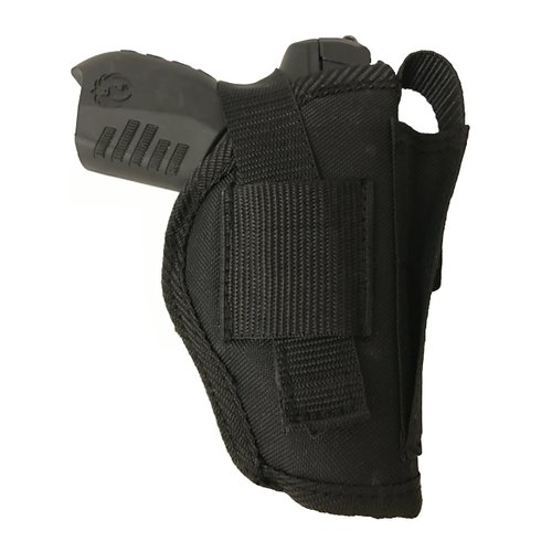 Gun Holster fits Walther P22 Black Nylon Ambidextrous Use Left or Right Hand Built in Magazine Holder Adjustable Retention Strap Gun Slinger Holster