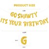 BEISHIDA Gold Go Shawty It's Your Birthday Banner,NO DIY,Hip Hop Theme Happy Birthday Banner,21st, 30th, 40th, 50th, 60th, 70th Birthday Decorations,Birthday Party Supplies and Gifts