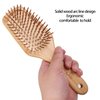 SIU Bamboo Paddle Hair Brush Detangling Hairbrush for Women, Men and Kids, Suitable for All Hair Styles - Small