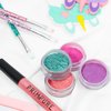 Prim and Pure Mineral Gift Set with Unicorn Mirror| Perfect for Play Dates & Birthday Parties | Kids Eyeshadow Makeup – Mineral Blush | Organic & Natural Makeup Kit for Kids| Made in USA (Purple)