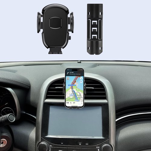 DJXCAR Car Phone Holder Fits for Chevy Malibu 2013-2015 Accessories,Buckle Mount Compatible with Car Vent Mount, Fit Snugly and Easy to Install Fit for iPhone Android and All Smartphones