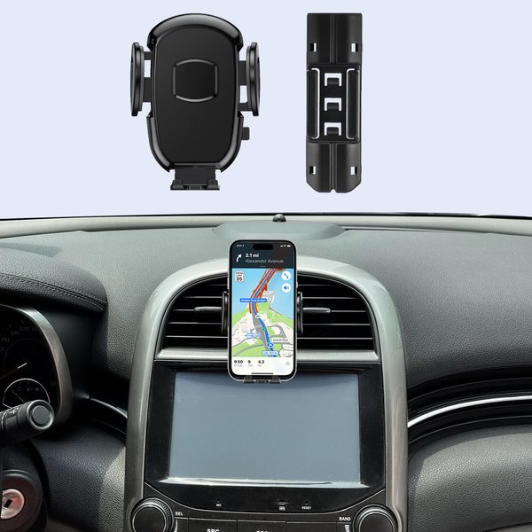 DJXCAR Car Phone Holder Fits for Chevy Malibu 2013-2015 Accessories,Buckle Mount Compatible with Car Vent Mount, Fit Snugly and Easy to Install Fit for iPhone Android and All Smartphones