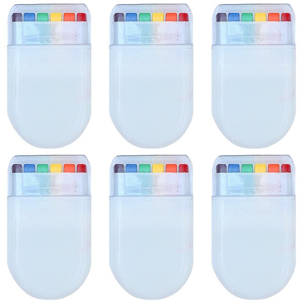 HaiMay 6 Pieces Rainbow Face and Body Painting Pride Rainbow Colors Body Paint Face Paint Makeup Rainbow Stripe Crayon for Gays Pride Day