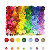 800 Pcs Assorted Sizes Resin Buttons,Round Craft Buttons for Sewing DIY Crafts,Children's Manual Button Painting