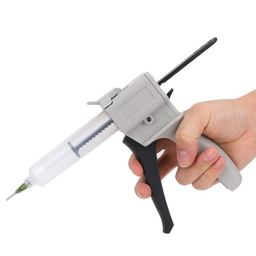 30ml Dispenser Glue Gun, Manual Dispenser Glue Gun Plastic Manual Single Tube Handle Tool for Pressing Squeezing (1)
