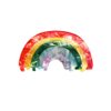 Coloured Rainbow Hair Claw, Vintage Cute Acetate Shark Clip Korean Hairgrips Ponytail Holder Party Headwear Gifts For Girls Geometrric Semi-circle Clips and Barrettes
