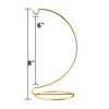 Creative Hobbies® Ornament Display Stand Hanger Holder - 8 Inch Tall Gold ~Pack of 6 Stands