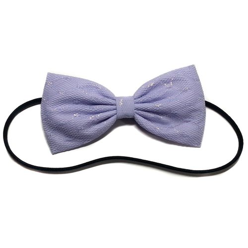Purple Glitter Lace Kawaii Lolita Hair Bow-girly, Pastel, Sparkly-for Girls, for Teens, for Women (Headband)