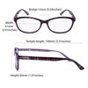EYEGUARD High Magnification Power 2 Pairs Spring Hinge Reading Glasses Ultra Clear Women Readers(+4.50+5.00 +5.50+6.00)