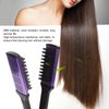Clamp Hair Brush,Clamp Brush,Clamp Brush for Straightening Hair,Double Sided Hair Brush,Anti Static Artificial Bristle Splint Flat Brush with Ergonomic Handle for Home, Clamp Hair Brush Clamp bru