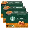 Starbucks Flavored Coffee K-Cup Pods, Caramel Flavored Coffee, Made without Artificial Flavors, Keurig Genuine K-Cup Pods, 10 CT K-Cups/Box (Pack of 3 Boxes)