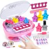 Shemira Nail Polish Kit For Girls Ages 7-12 Years Old, Nail Art With Nail Dryer For Girls 5 6 7 8 9 10 11 12 Years Old, Birthday Gifts For Girls, Easter Gift for Girl, Easter Basket Stuffers for Teen