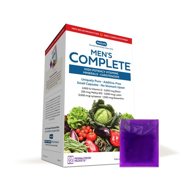 ANDREW LESSMAN Multivitamin - Men's Complete 60 Packets – High Potencies of 30+ Nutrients, Essential Vitamins, Minerals & Carotenoids. Small Easy-to-Swallow. No Binders, No Fillers, No Additives